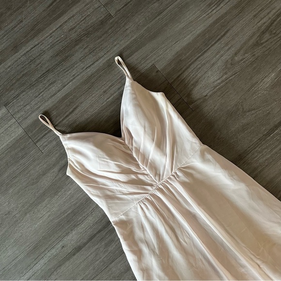 HAYLEY PAIGE OCCASIONS BLUSH Corset V-Neck BRIDESMAID PARTY FORMAL DRESS GOWN - Picture 6 of 14